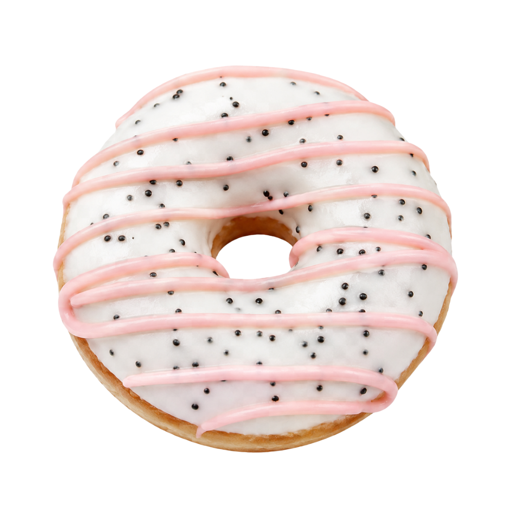 Almond Poppy Seed Mini Donut